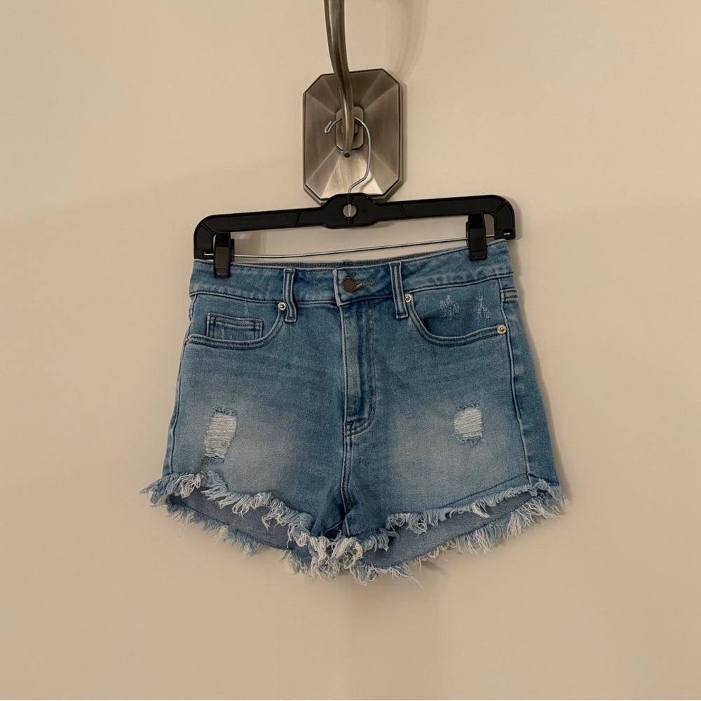 L.T.J Distressed Frayed Hem Shorts